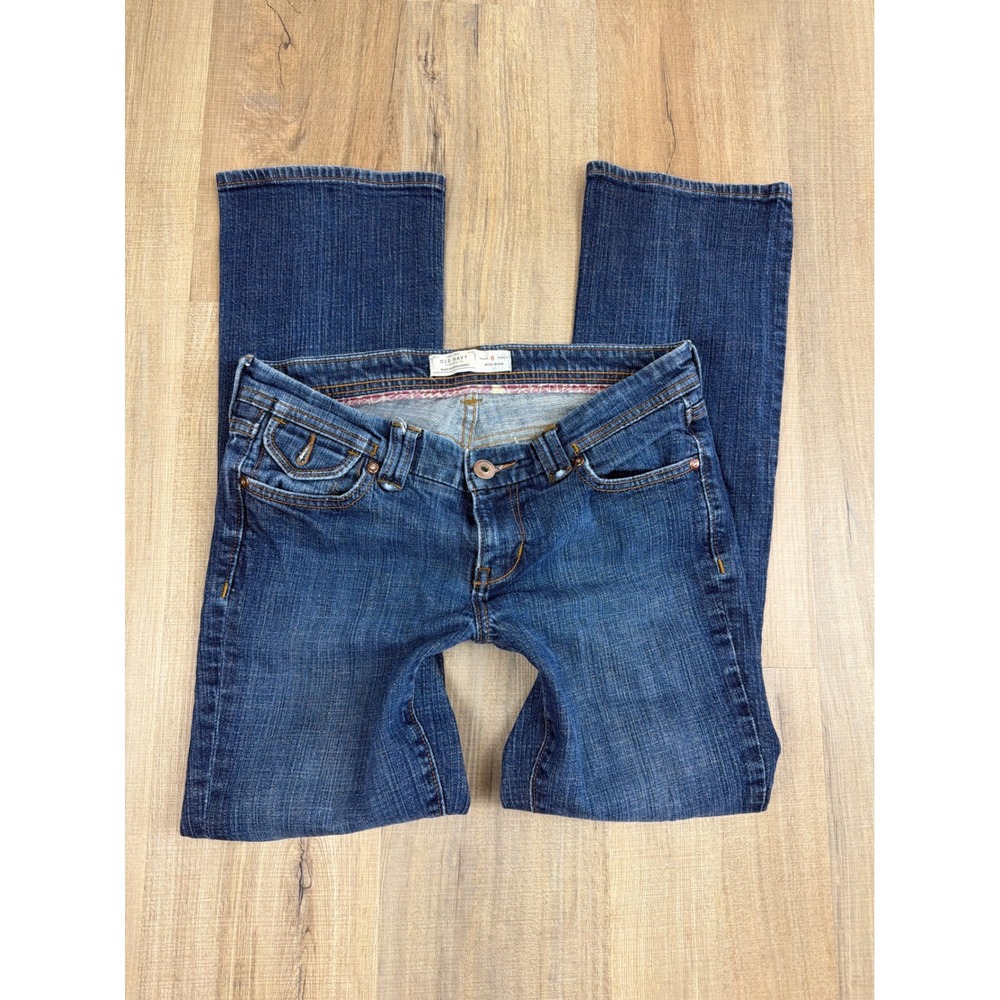 Old Navy Womens Mid Rise Bootcut Jeans Dark Wash Blue Size 6 Fall 2007